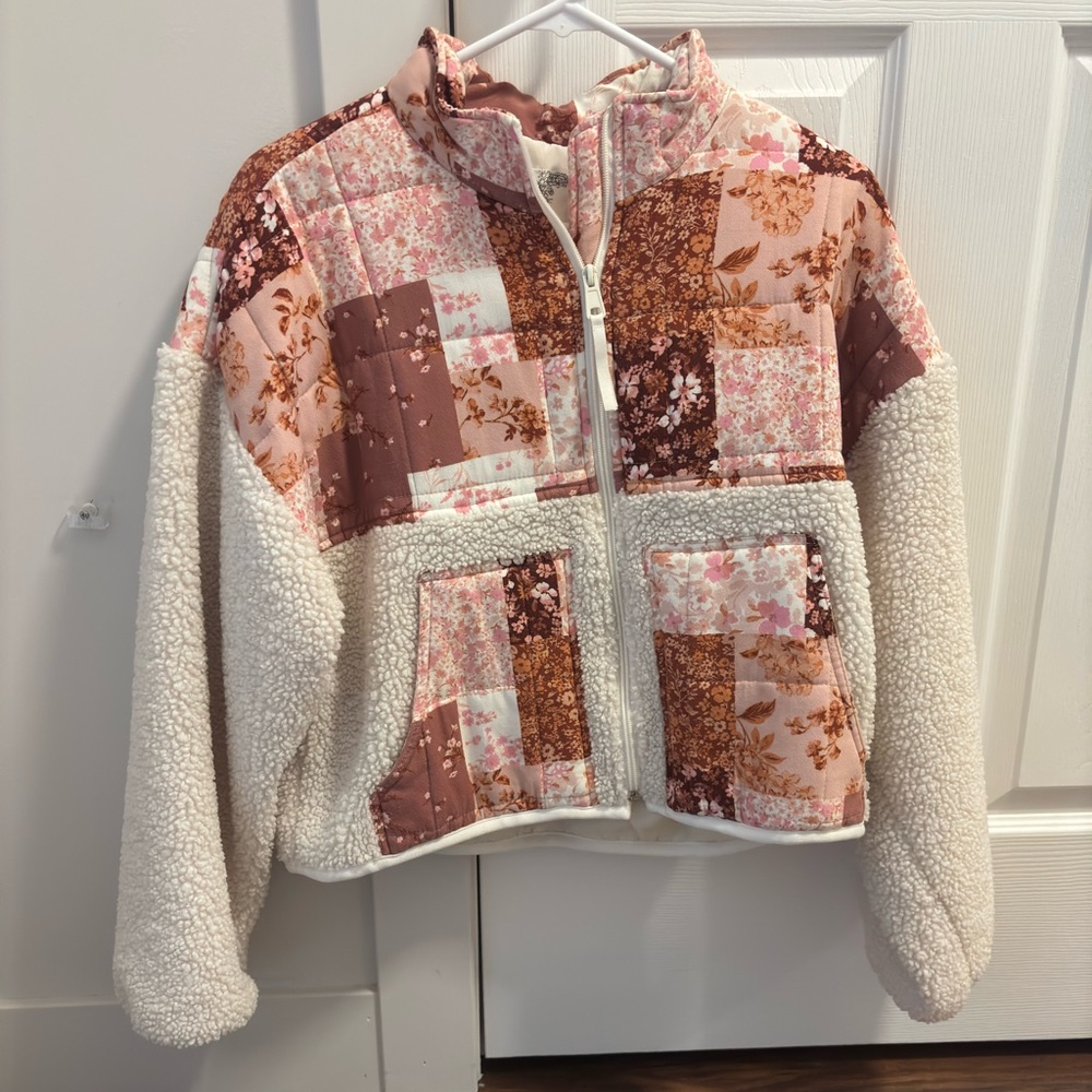 Altar'd State Floral Patchwork Jacket - image 1